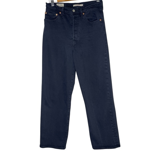 Levi’s Ribcage Straight Button Fly High Rise Straight Denim Jean Size 27 - Picture 3 of 8